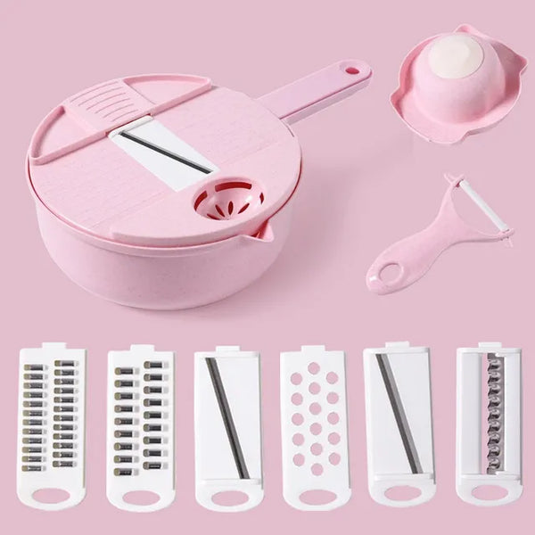 Kitchen Multifunctional Salad Utensils Vegetable Chopper Carrot Potato Manual Shredder Cook Vegetable Tools
