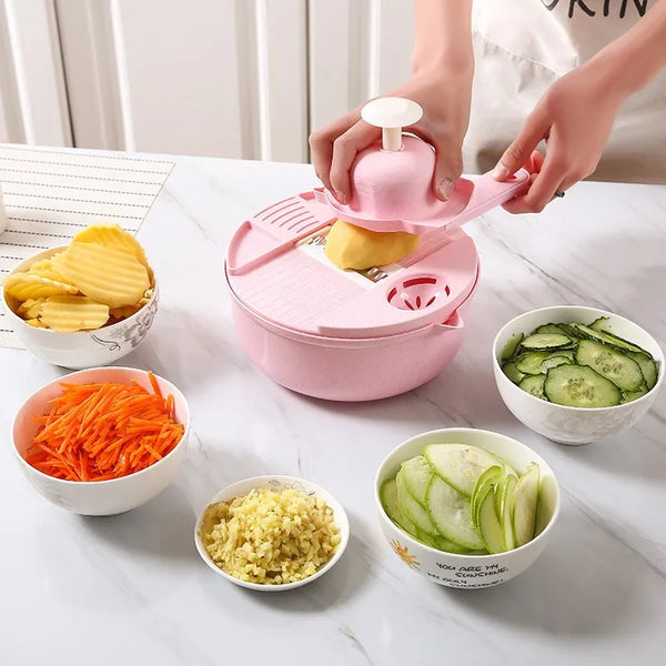 Kitchen Multifunctional Salad Utensils Vegetable Chopper Carrot Potato Manual Shredder Cook Vegetable Tools
