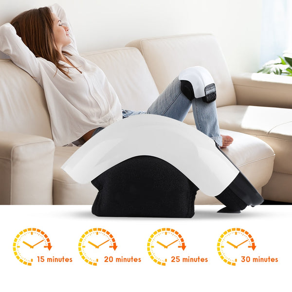 Electric Infrared Heating Knee Massager with Air Pressure, Vibration, and Physiotherapy Features for Pain Relief and Rehabilitation