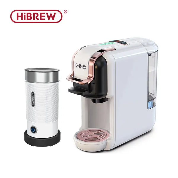5-in-1 Capsule Coffee Machine - Hot/Cold, Dolce Gusto, Nespresso, ESE Pod, Ground Coffee - 19Bar