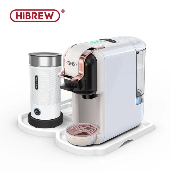 5-in-1 Capsule Coffee Machine - Hot/Cold, Dolce Gusto, Nespresso, ESE Pod, Ground Coffee - 19Bar