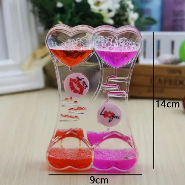 Creative Liquid Sports Oil Drop Hourglass - Stress Relieving Toy for Kids & Home Décor Gift