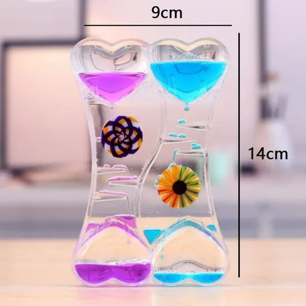 Creative Liquid Sports Oil Drop Hourglass - Stress Relieving Toy for Kids & Home Décor Gift