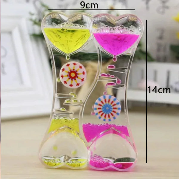 Creative Liquid Sports Oil Drop Hourglass - Stress Relieving Toy for Kids & Home Décor Gift