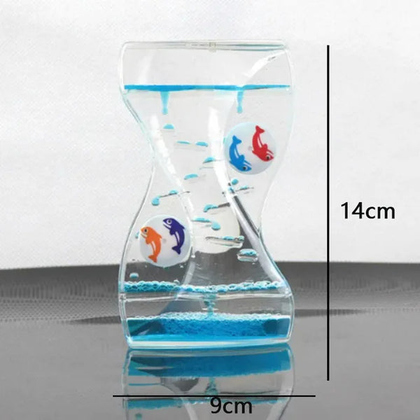 Creative Liquid Sports Oil Drop Hourglass - Stress Relieving Toy for Kids & Home Décor Gift