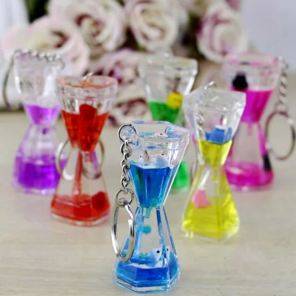 Creative Liquid Sports Oil Drop Hourglass - Stress Relieving Toy for Kids & Home Décor Gift