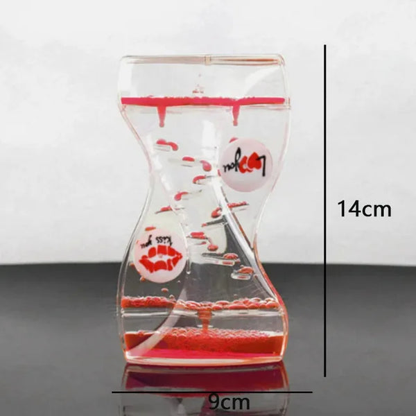 Creative Liquid Sports Oil Drop Hourglass - Stress Relieving Toy for Kids & Home Décor Gift