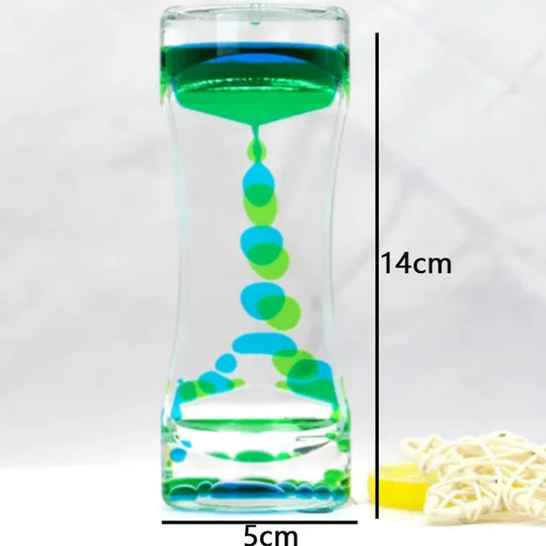 Creative Liquid Sports Oil Drop Hourglass - Stress Relieving Toy for Kids & Home Décor Gift