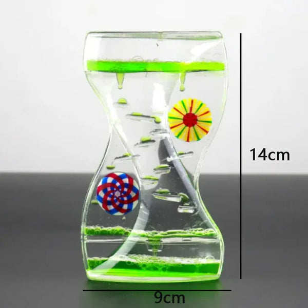 Creative Liquid Sports Oil Drop Hourglass - Stress Relieving Toy for Kids & Home Décor Gift