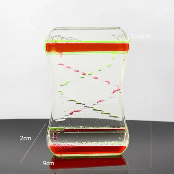 Creative Liquid Sports Oil Drop Hourglass - Stress Relieving Toy for Kids & Home Décor Gift