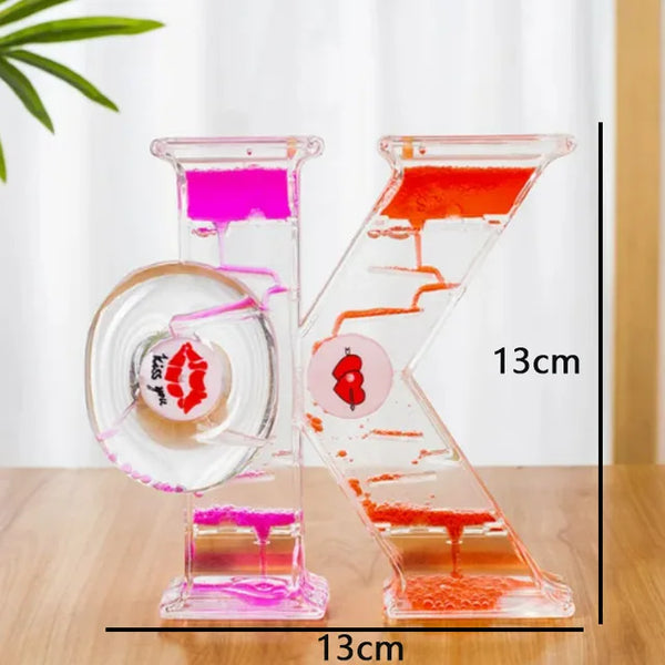 Creative Liquid Sports Oil Drop Hourglass - Stress Relieving Toy for Kids & Home Décor Gift