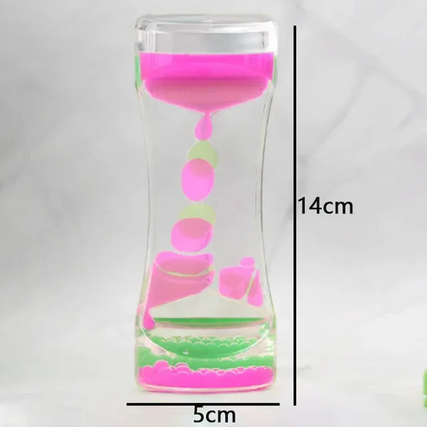 Creative Liquid Sports Oil Drop Hourglass - Stress Relieving Toy for Kids & Home Décor Gift