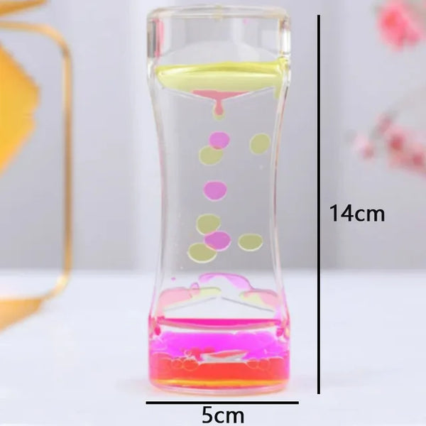 Creative Liquid Sports Oil Drop Hourglass - Stress Relieving Toy for Kids & Home Décor Gift