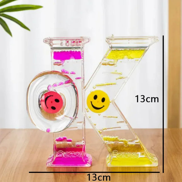Creative Liquid Sports Oil Drop Hourglass - Stress Relieving Toy for Kids & Home Décor Gift