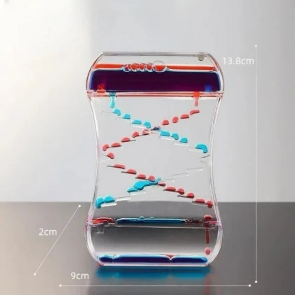 Creative Liquid Sports Oil Drop Hourglass - Stress Relieving Toy for Kids & Home Décor Gift