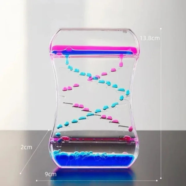 Creative Liquid Sports Oil Drop Hourglass - Stress Relieving Toy for Kids & Home Décor Gift