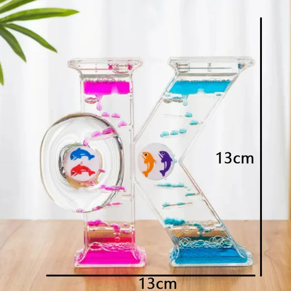 Creative Liquid Sports Oil Drop Hourglass - Stress Relieving Toy for Kids & Home Décor Gift
