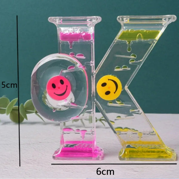 Creative Liquid Sports Oil Drop Hourglass - Stress Relieving Toy for Kids & Home Décor Gift
