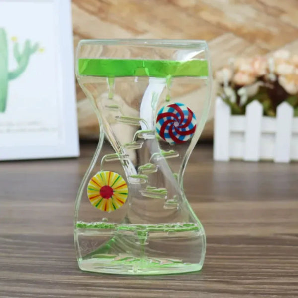 Creative Liquid Sports Oil Drop Hourglass - Stress Relieving Toy for Kids & Home Décor Gift
