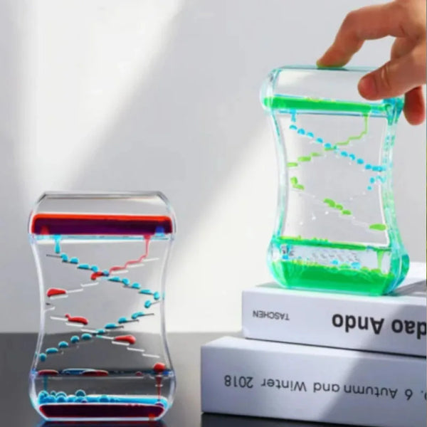 Creative Liquid Sports Oil Drop Hourglass - Stress Relieving Toy for Kids & Home Décor Gift