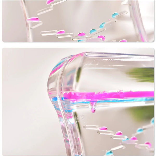 Creative Liquid Sports Oil Drop Hourglass - Stress Relieving Toy for Kids & Home Décor Gift