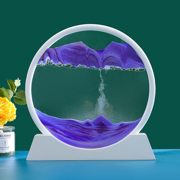 3D Moving Sand Art Picture: Various Sandscape Hourglass - Luxury Home Decor