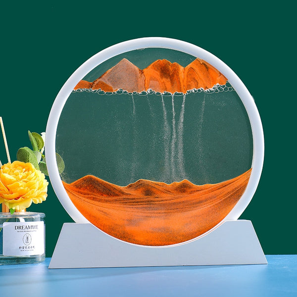 3D Moving Sand Art Picture: Various Sandscape Hourglass - Luxury Home Decor