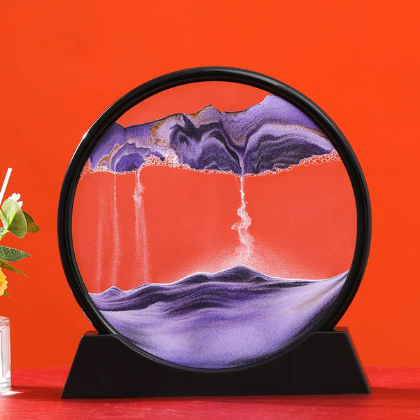 3D Moving Sand Art Picture: Various Sandscape Hourglass - Luxury Home Decor