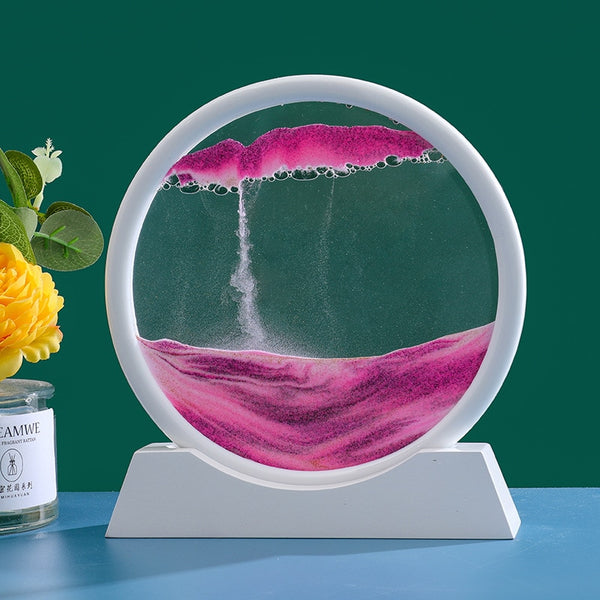 3D Moving Sand Art Picture: Various Sandscape Hourglass - Luxury Home Decor
