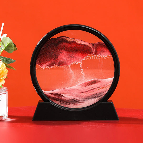 3D Moving Sand Art Picture: Various Sandscape Hourglass - Luxury Home Decor