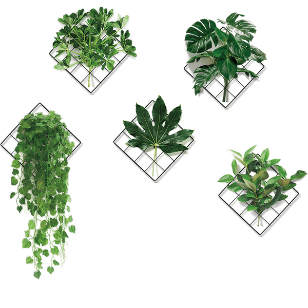 Nature-inspired Green Plant Wall Stickers