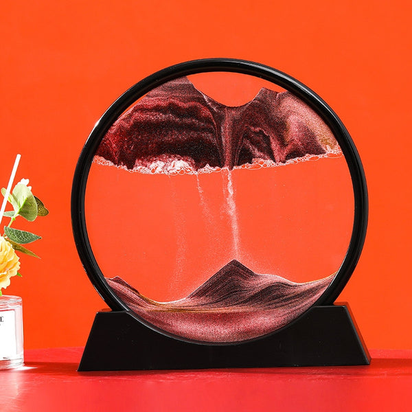 3D Moving Sand Art Picture: Various Sandscape Hourglass - Luxury Home Decor