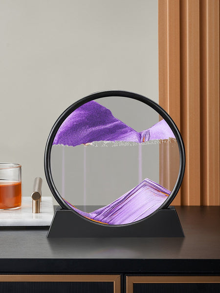 3D Moving Sand Art Picture: Various Sandscape Hourglass - Luxury Home Decor