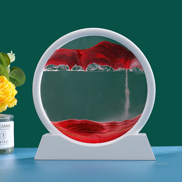 3D Moving Sand Art Picture: Various Sandscape Hourglass - Luxury Home Decor