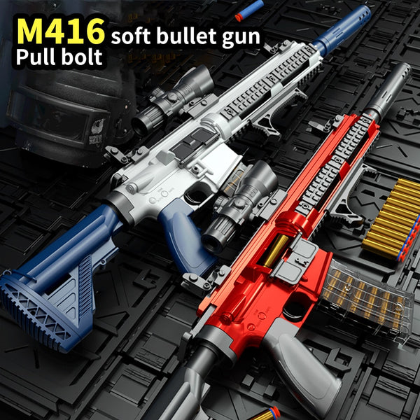 M416  Soft Bullet Toy Gun EVA Sniper Rifle Manual Loading