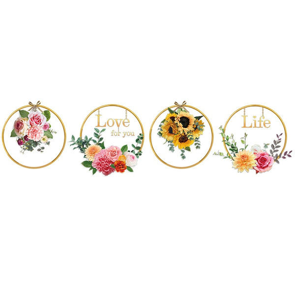 Nature-inspired Green Plant Wall Stickers