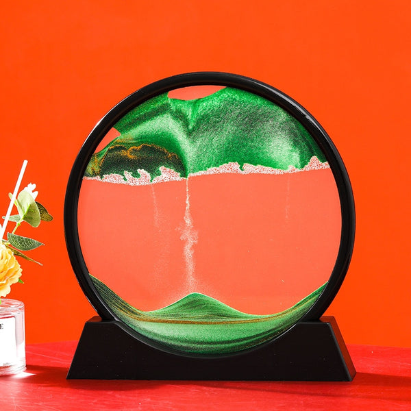 3D Moving Sand Art Picture: Various Sandscape Hourglass - Luxury Home Decor