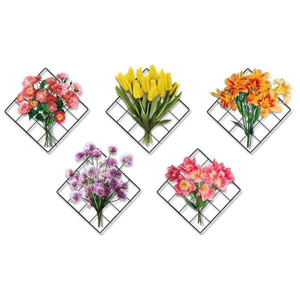 Nature-inspired Green Plant Wall Stickers