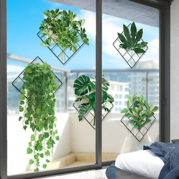 Nature-inspired Green Plant Wall Stickers