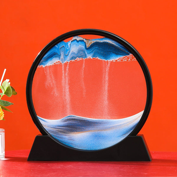 3D Moving Sand Art Picture: Various Sandscape Hourglass - Luxury Home Decor