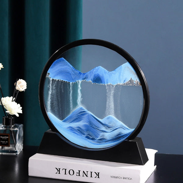 3D Moving Sand Art Picture: Various Sandscape Hourglass - Luxury Home Decor