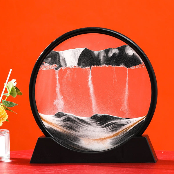 3D Moving Sand Art Picture: Various Sandscape Hourglass - Luxury Home Decor