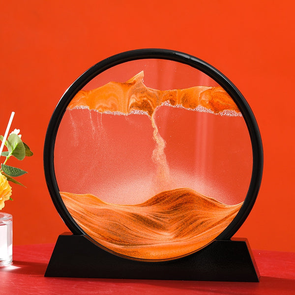 3D Moving Sand Art Picture: Various Sandscape Hourglass - Luxury Home Decor
