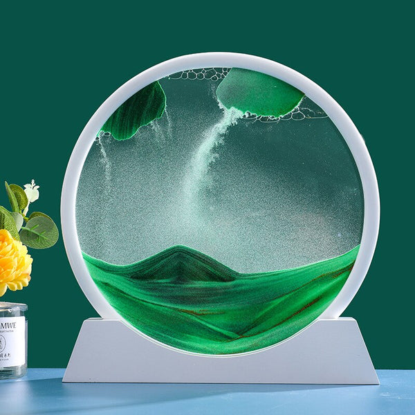 3D Moving Sand Art Picture: Various Sandscape Hourglass - Luxury Home Decor