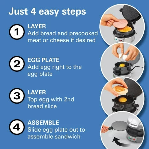 Revolutionize Your Meals with the Beach® Breakfast Sandwich Maker