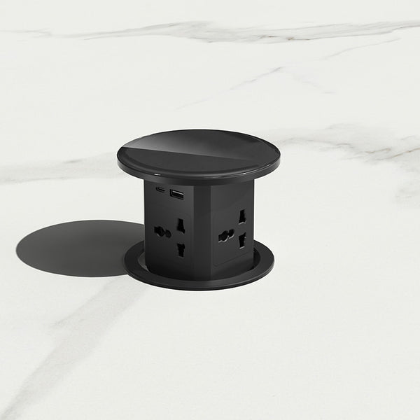 Automatic Pop-Up Socket: Universal Plug Adapter with USB Type-C Wireless Charging Port