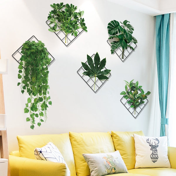 Nature-inspired Green Plant Wall Stickers