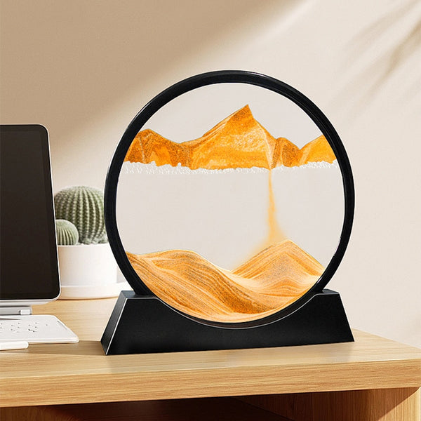 3D Moving Sand Art Picture: Various Sandscape Hourglass - Luxury Home Decor