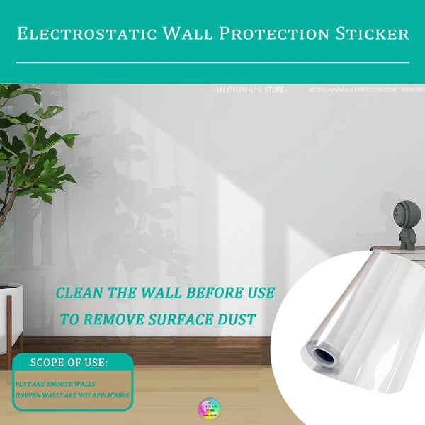 Wall Electrostatic Protective Film: Your Invisible Wall Shield For Kitchen, Bathroom & Living Room