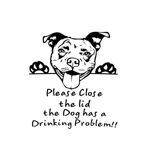 Dog Stickers Prompt Closing Door Stickers Living Room Bedroom Refrigerator Wall Toilet Stickers Decorative Stickers - Shopsteria